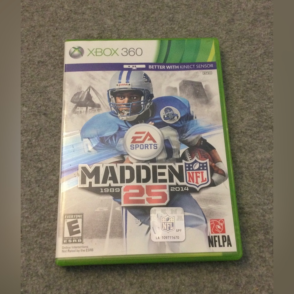 Microsoft Xbox 360 Madden NFL 25 Rated E Like New